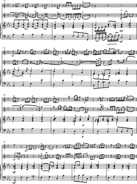 Händel, Georg Friedrich: Triosonate in c-moll - Flöte 2+Klavier:2