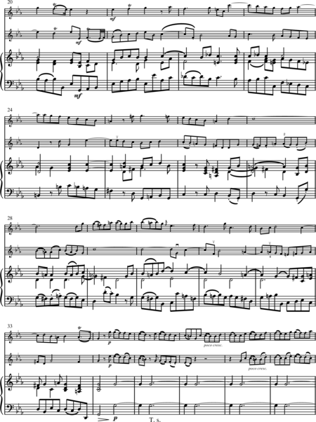 Händel, Georg Friedrich: Triosonate in c-moll - Flöte 2+Klavier:5