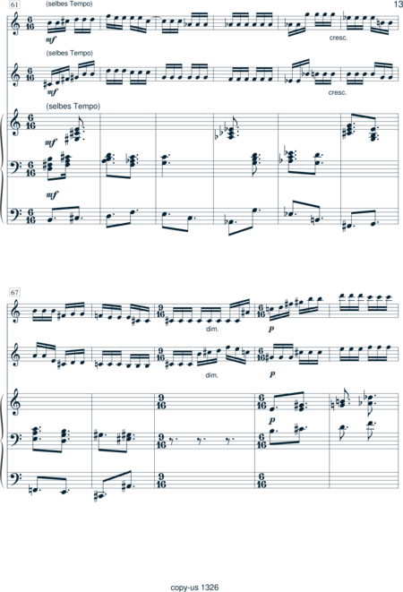 Peters-Rey, Gregor: Gedanken - Violine 2+Orgel:12