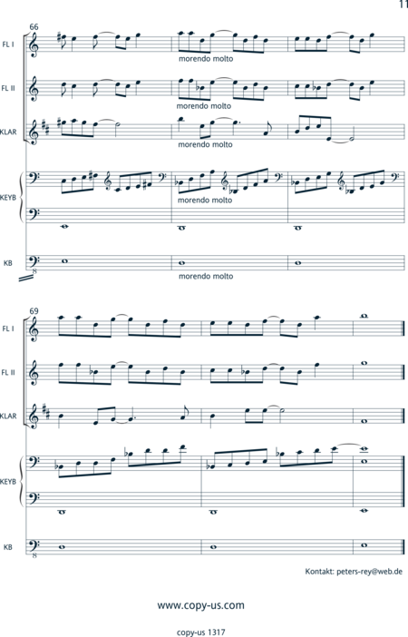 Peters-Rey, Gregor: A Theme - Piano+[Fl2+Cl]+Db:10