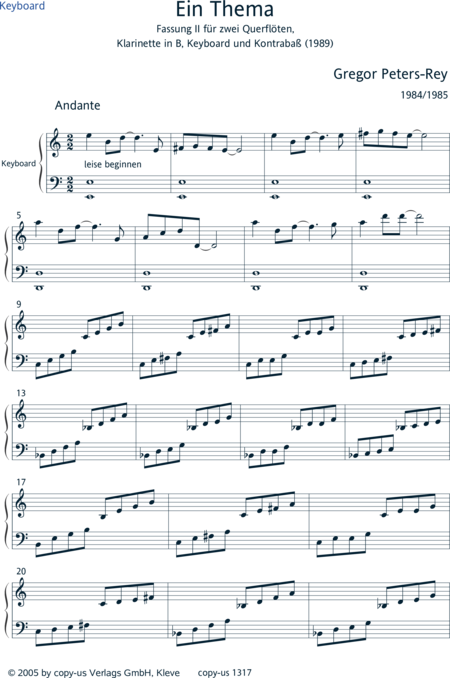 Peters-Rey, Gregor: A Theme - Piano+[Fl2+Cl]+Db:17