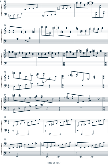 Peters-Rey, Gregor: A Theme - Piano+[Fl2+Cl]+Db:18