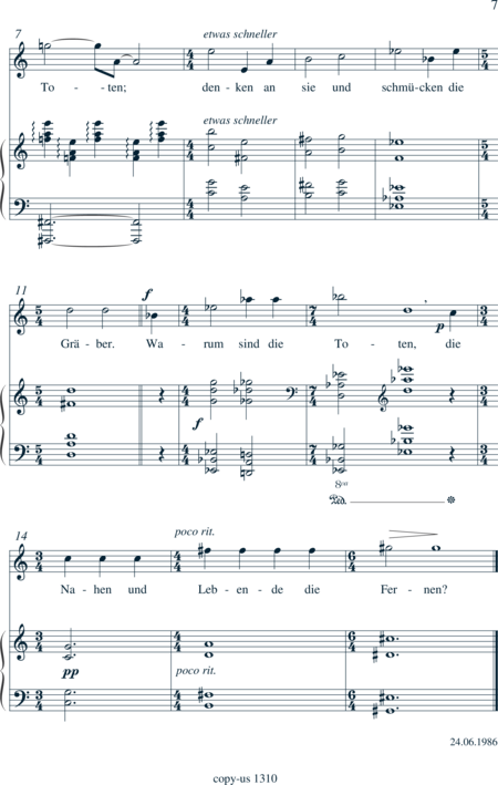Peters-Rey, Gregor: Nachdenklich - Solo>Sop+Klavier:6