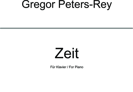 Peters-Rey, Gregor: Zeit - Klavier:0