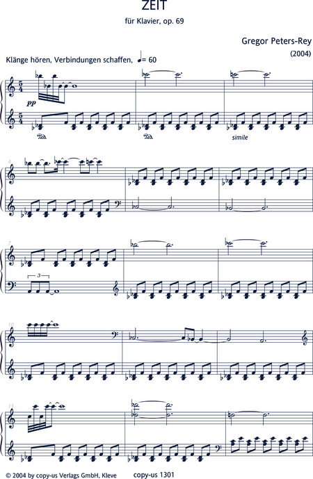 Peters-Rey, Gregor: Zeit - Klavier:2