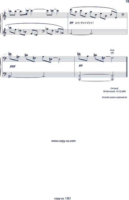 Peters-Rey, Gregor: Zeit - Klavier:17