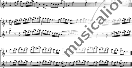 Corrette, Michel : Sonate e-moll - Flöte 2:1
