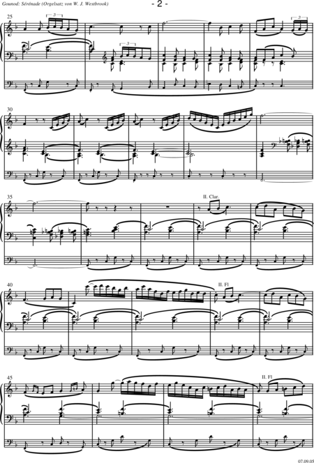 Gounod, Charles: Sérénade ("Quand tu chantes bercée") - Organ:2