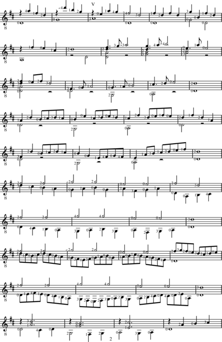 Stobaeus, Johann: Bergamasco - Gitarre:2