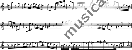Telemann, Georg Philipp: Fantasie a-moll - Flöte:3