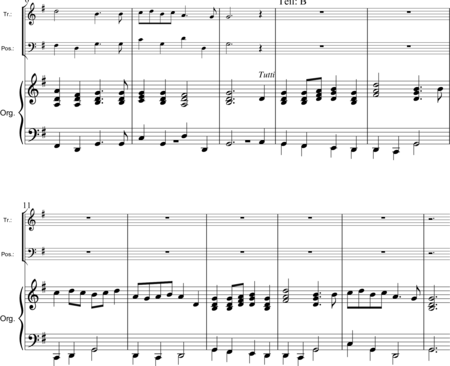 Charpentier, Marc-Antoine
: Preludio (arreglo para órgano, trompeta y trombón) - Órgano+[Trb+Trp]:1