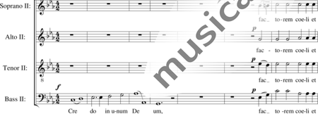 Rheinberger, Josef Gabriel: Mass in Eb major ( Cantus Missae, 3. Credo) - Choir>SATB:1