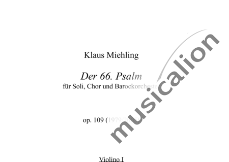 Miehling, Klaus: Der 66. Psalm für Soli, Chor und Orchester - Chor>SATB+[Fl+Ob+Fg]+Trp+Pk+[Vl2+Vla+Vc+Kb]:49