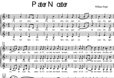 Pugh, William: Pater noster - Chor>SSA:0