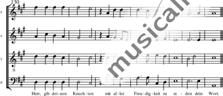 Mendelssohn Bartholdy, Felix: Herr, der du bist der Gott - Chor>SATB:9
