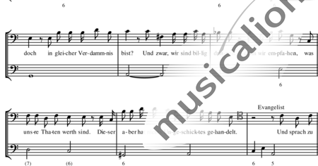 Bach, Johann Sebastian: The Passion According to Saint Luke: Aber der Übeltäter einer - Choir>SATB+Basso continuo:1