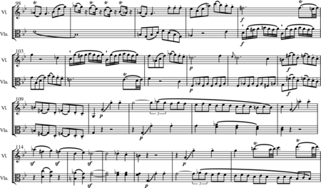 Blees, Ulrich: Duetto per Violine e Viola 1. Satz - Violine+Viola:4