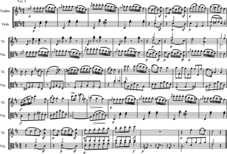 Blees, Ulrich: Duetto per Violine e Viola 2. Satz - Violine+Viola:1
