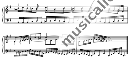 Bach, Johann Sebastian: Variation  3 - Piano:1