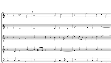 Dowland, John: Lachrimae Verae (Nr. 7) - Blockflöte 5:1