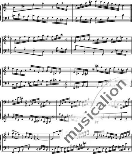 Bach, Johann Sebastian: Variation  8 - Piano:2