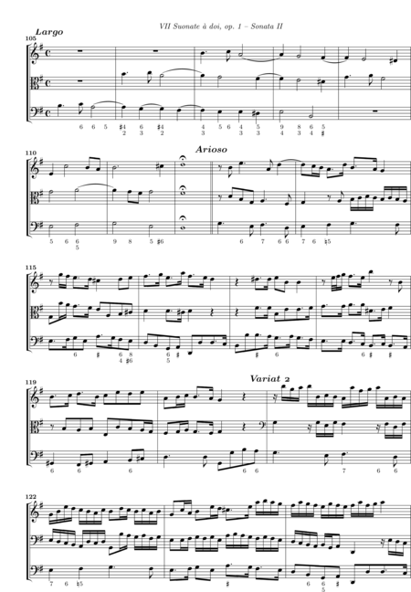 Buxtehude, Dietrich: Sonata 2 - Violine+Viola+Kb:8