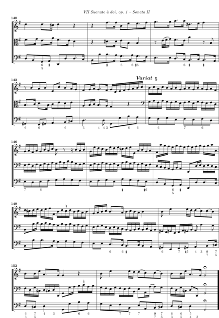Buxtehude, Dietrich: Sonata 2 - Violine+Viola+Kb:10