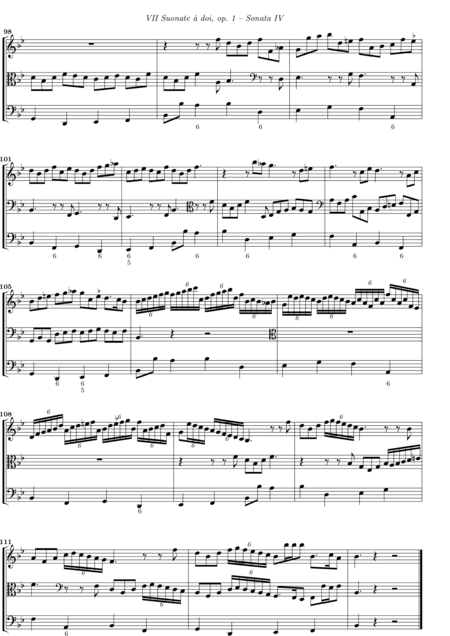 Buxtehude, Dietrich: Sonata 4 - Violine+Viola+Kb:7