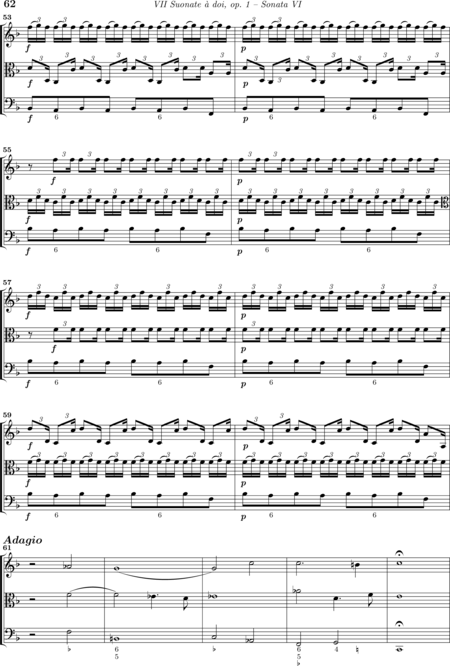 Buxtehude, Dietrich: Sonata 6 - Violine+Viola+Kb:5