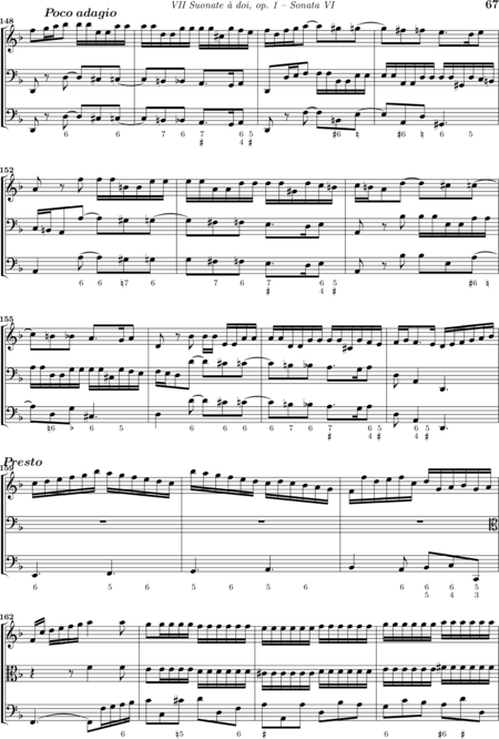 Buxtehude, Dietrich: Sonata 6 - Violine+Viola+Kb:10