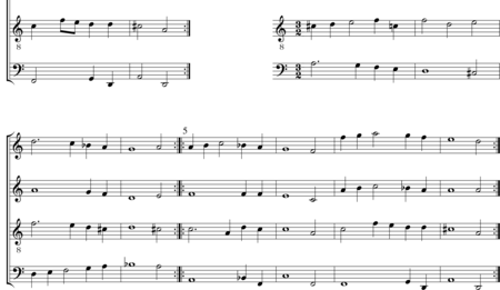 Schein, Johann Hermann: Suite 12 Allemande - Blockflöte 4:1