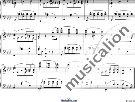 Liszt, Franz: Piano Composition in Ab major - Piano:1
