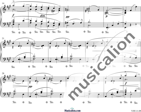 Dvorak, Antonin: Walzer in A-dur - Klavier:1
