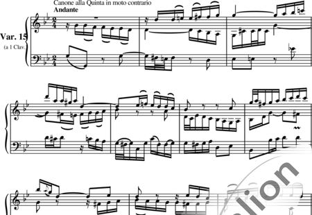 Bach, Johann Sebastian: Variation 15 - Klavier:0