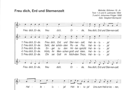 Bermpohl, Siegbert: Freu dich Erd und Sternenzelt - Chor>SSA:0