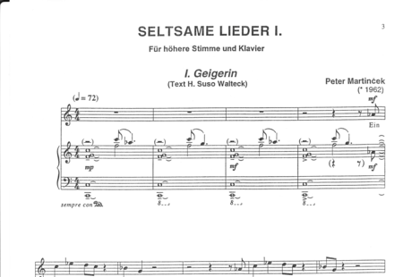 Martincek van Grob, Peter: Seltsame Lieder - Solo>Sop+Klavier:0