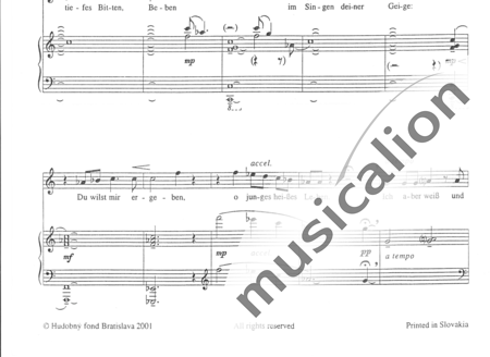 Martincek van Grob, Peter: Seltsame Lieder - Solo>Sop+Klavier:1