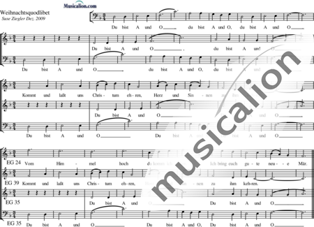 Ziegler, Suse: Weihnachtsquodlibet - Chor>SAB:0