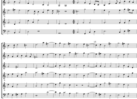 Brade, William: Galliard (Nr. 23) - Blockflöte 6:1