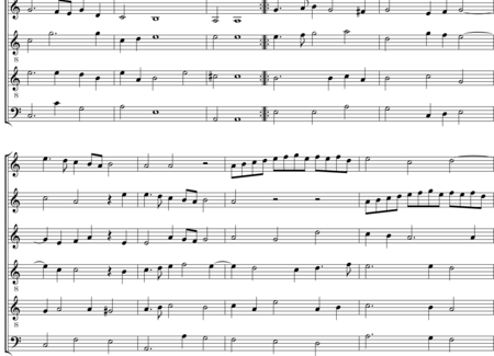 Brade, William: Galliard (Nr. 25) - Blockflöte 6:1