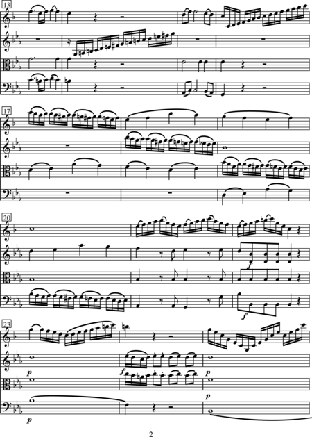 Stamitz, Karl: Quartett Es-Dur - Klarinette+[Vl+Vla+Vc]:2