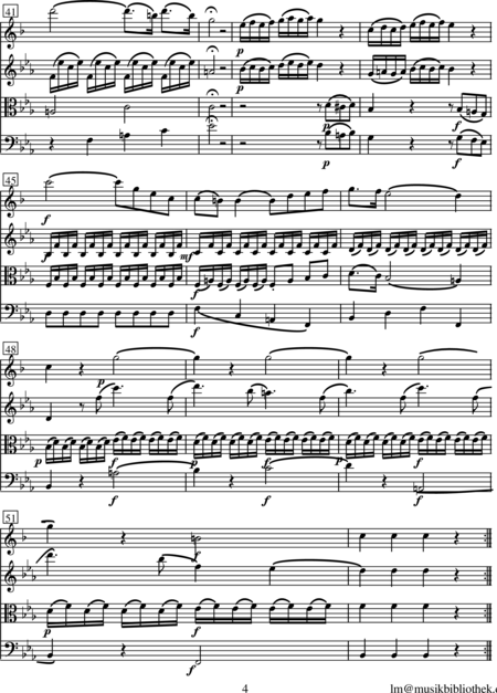 Stamitz, Karl: Quartett Es-Dur - Klarinette+[Vl+Vla+Vc]:4