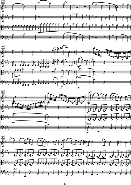 Stamitz, Karl: Quartett Es-Dur - Klarinette+[Vl+Vla+Vc]:6