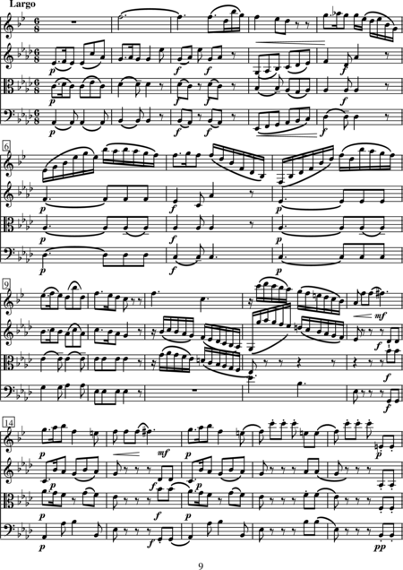 Stamitz, Karl: Quartett Es-Dur - Klarinette+[Vl+Vla+Vc]:9