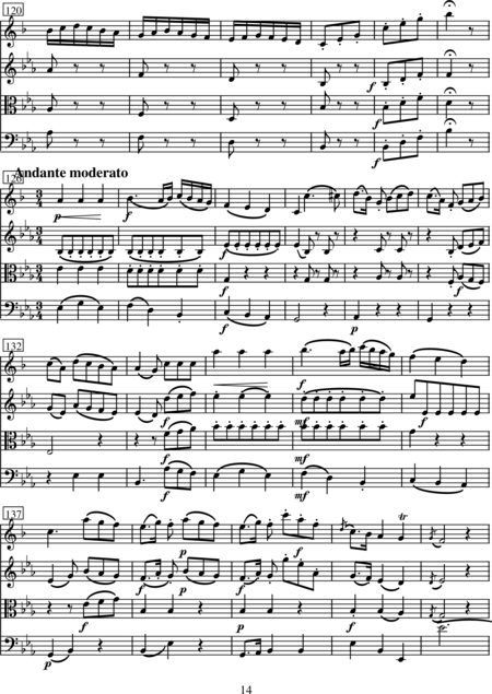 Stamitz, Karl: Quartett Es-Dur - Klarinette+[Vl+Vla+Vc]:14