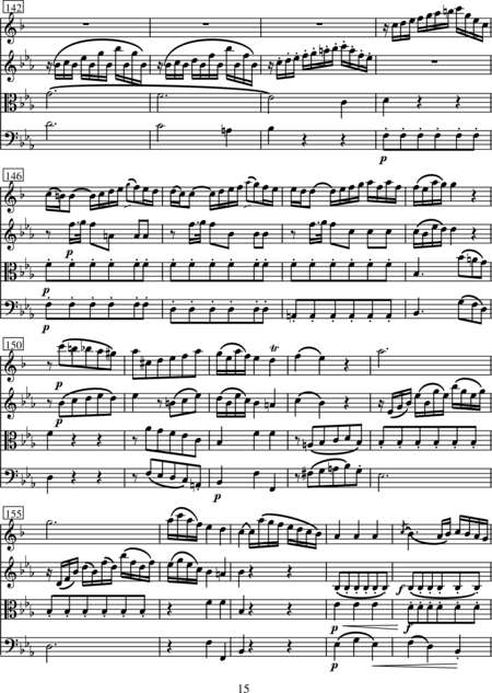 Stamitz, Karl: Quartett Es-Dur - Klarinette+[Vl+Vla+Vc]:15