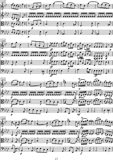 Stamitz, Karl: Quartett Es-Dur - Klarinette+[Vl+Vla+Vc]:17