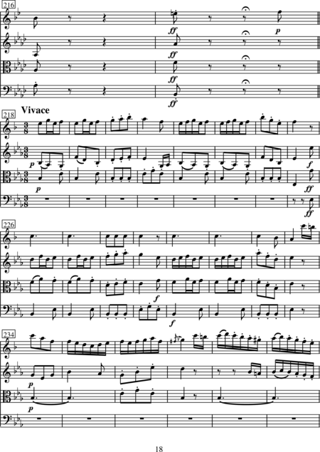 Stamitz, Karl: Quartett Es-Dur - Klarinette+[Vl+Vla+Vc]:18