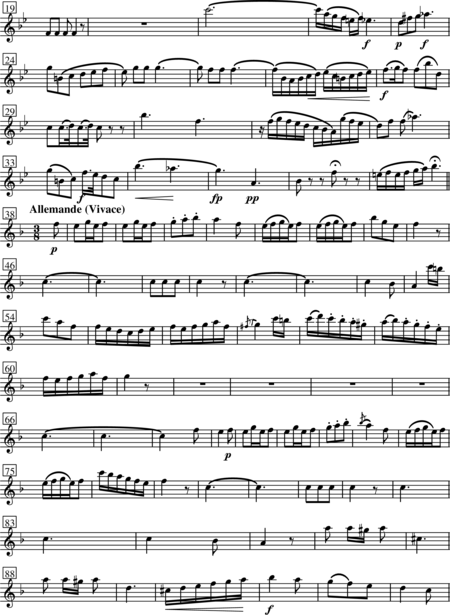 Stamitz, Karl: Quartett Es-Dur - Klarinette+[Vl+Vla+Vc]:23