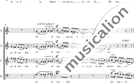 Berlioz, Hector: Grande Messe des Morts: 6. Teil Lacrimosa - Chor>SATB:1